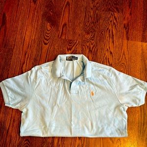 Men’s Ralph Lauren light blue polo shirt size large